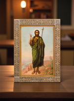 Икона святого Иоанна Предтечи Крестителя Господня деревянная