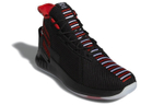 Adidas D Rose 9 Geek Up shock absorption, non-slip and wear-resistant mid-top actual combat basketball shoes men's black and red