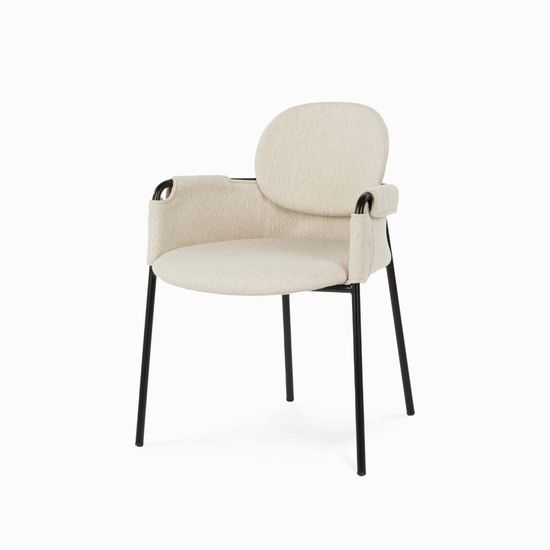 Стул Claudio Arm бежевая ткань