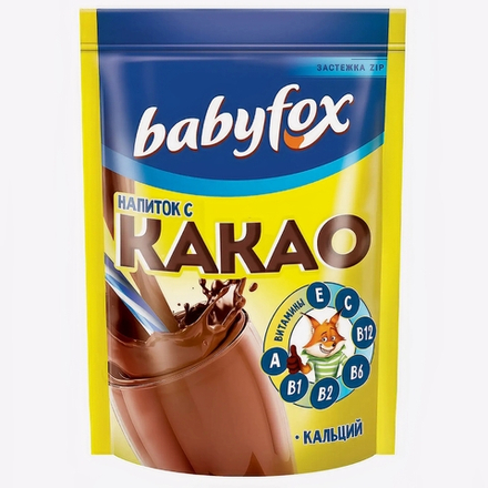 Напиток растворимый с какао BABY FOX (ЗПак) 135г