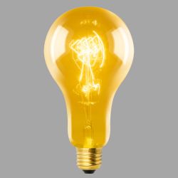 IL-V-A95-60-GOLDEN-E27 SW01 Лампа накаливания Vintage. Форма A. Форма нити SW. Картон. ТМ Uniel