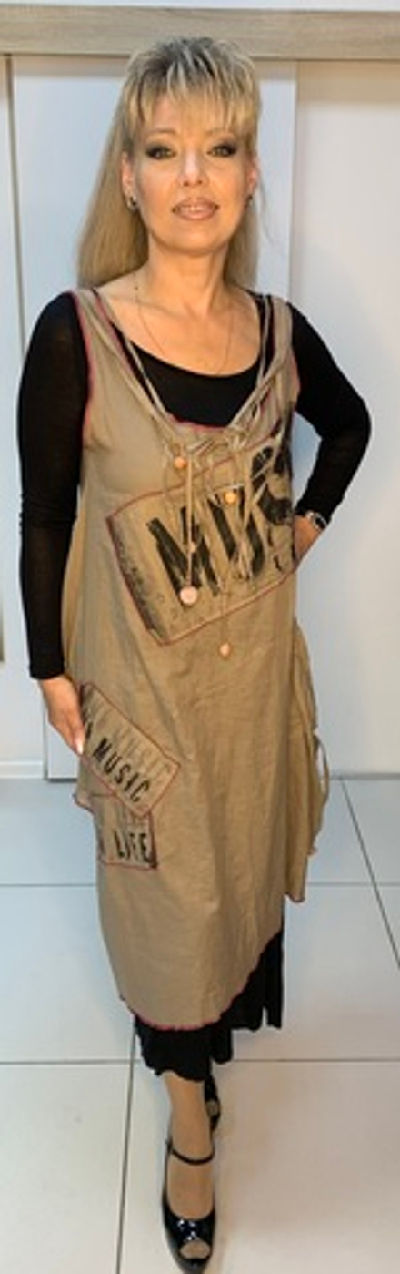 Двойной сарафан-платье и блузон