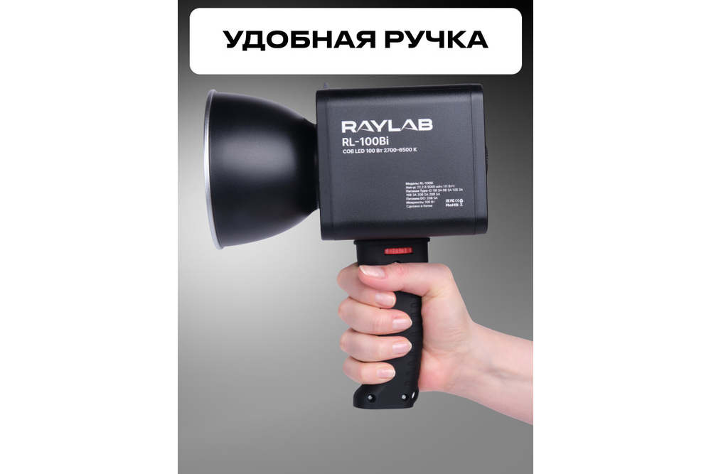Осветитель светодиодный Raylab RL-100BI 2700-6500K 100W 5000mAh c аксессуарами
