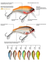 Воблер для рыбалки ТОЛСТЯК SR 66mm,