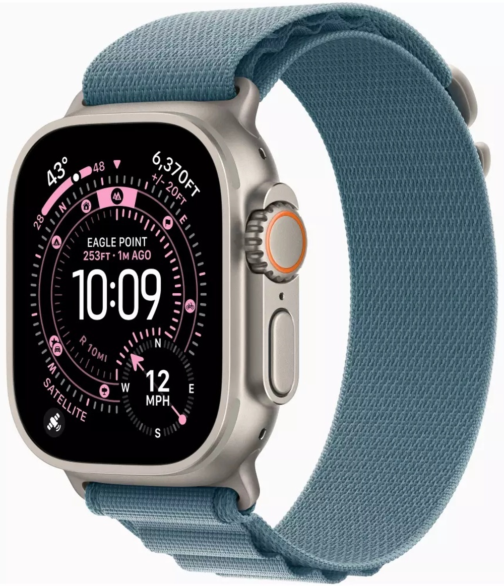 Смарт-часы Apple Watch Ultra 3 2025 GPS &#43; Cellular L 49 мм золотистый-голубой