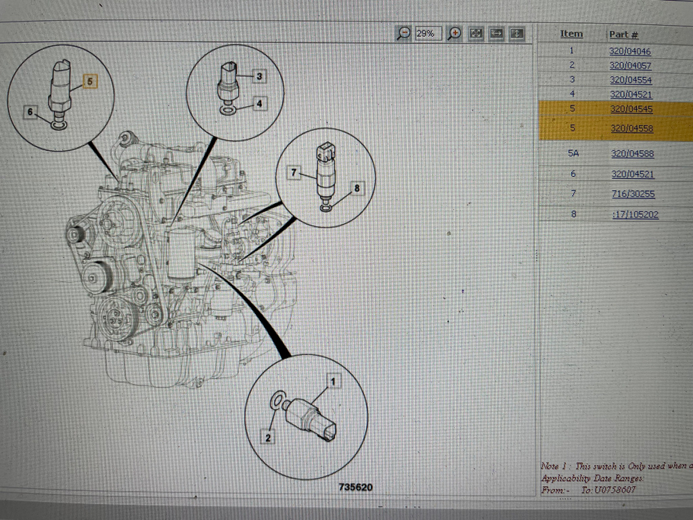 Датчик температуры охлаждающей жидкости двигателя | 320/04558 | AOSS Parts