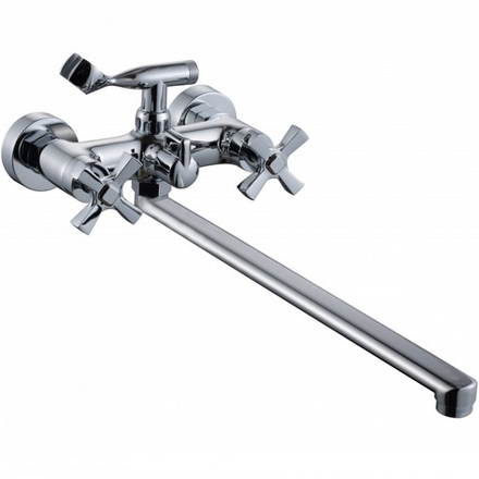 22014 Cмеситель 2-ух руч. для ванны с плос. излив. HANSEN