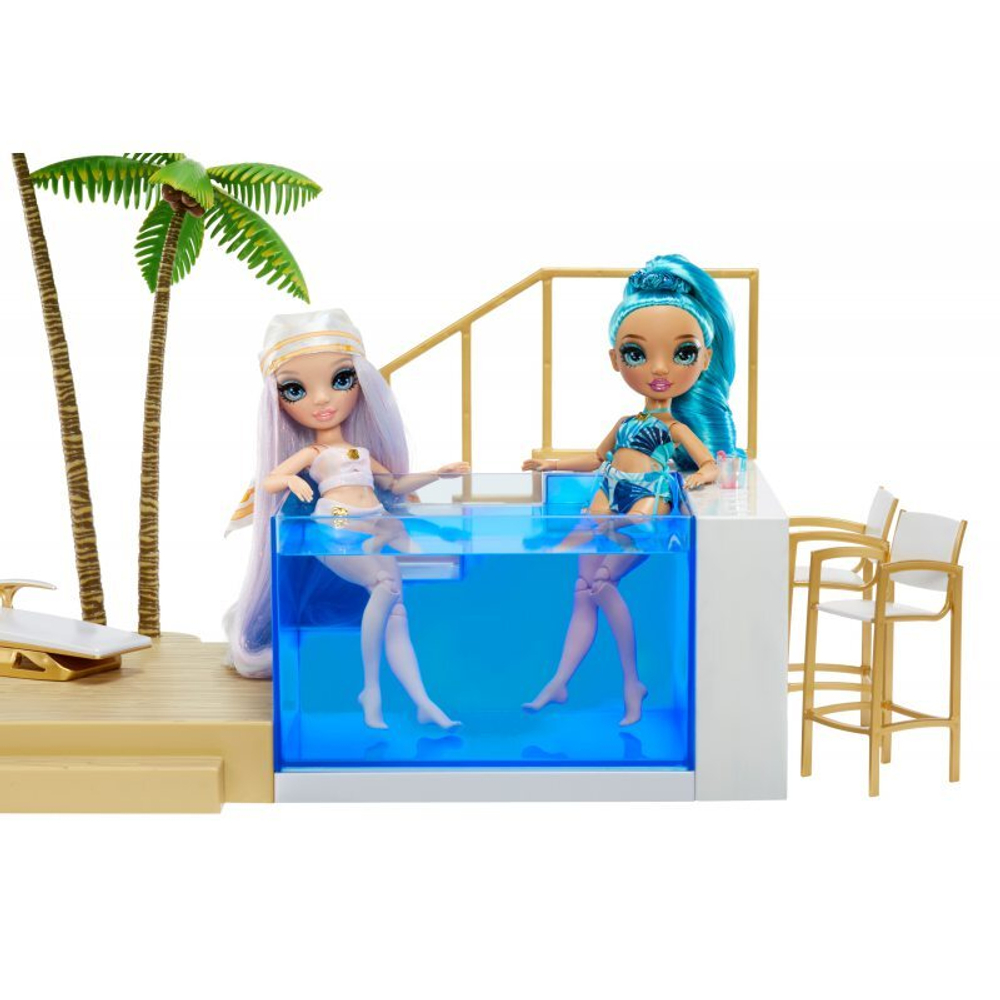 Rainbow High — комплект с подсветкой для бассейна Beach Club &amp; Pool, меняющий цвет, 7 в 1 578475