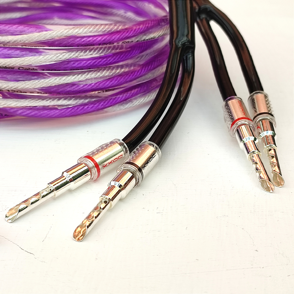 DAXX S92s Акустический кабель 12AWG (3.3мм.кв), класса Hi-Fi из посеребренной бескислородной меди -готовая пара-