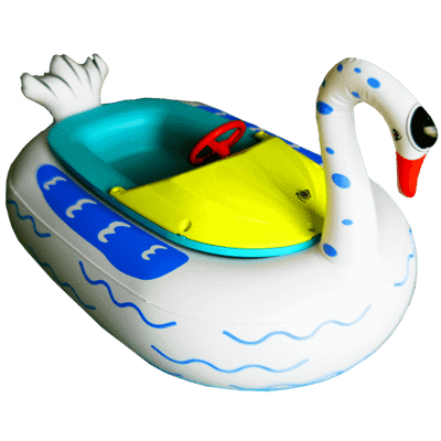 Электрическая бамперная лодка «Лебедь» на пульте