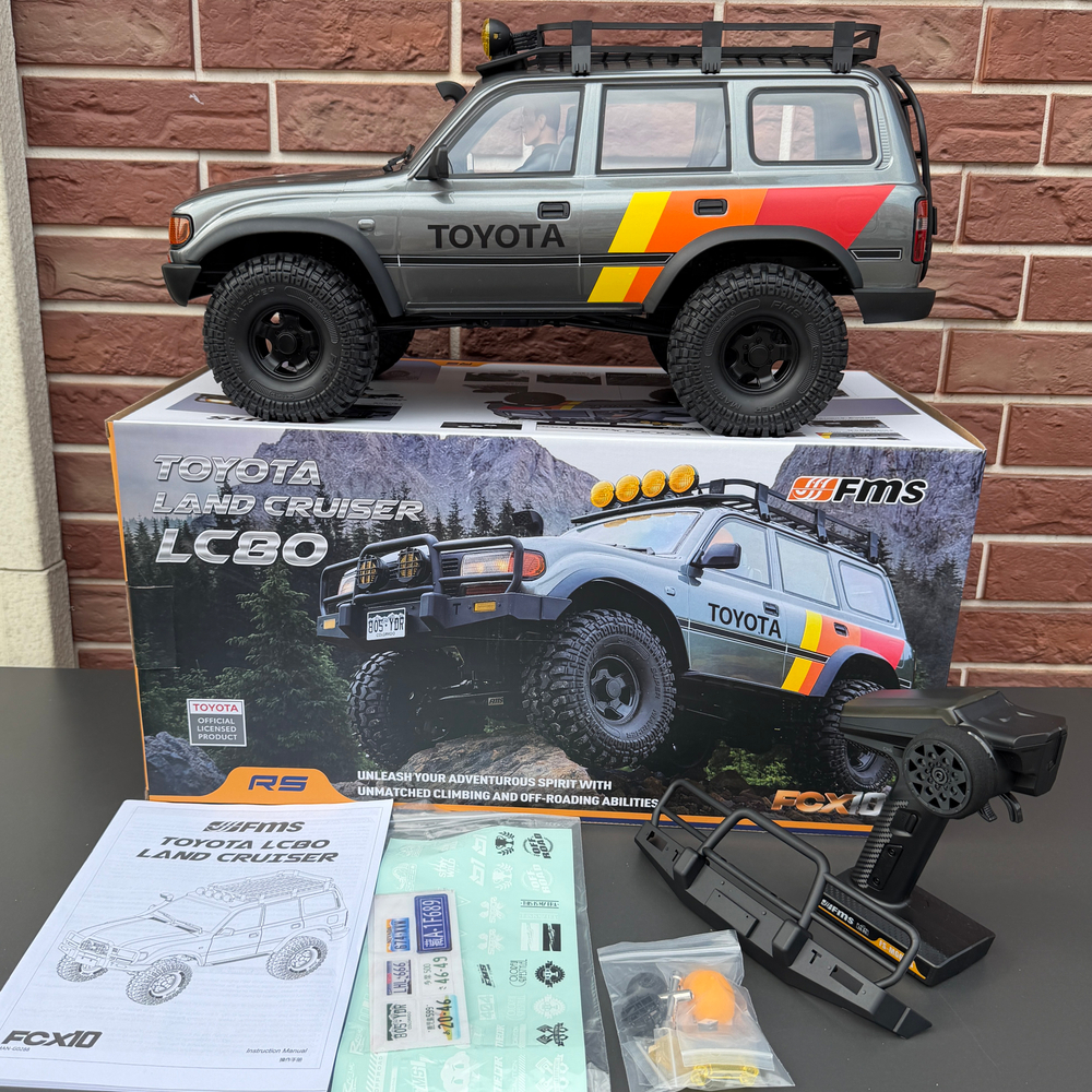 Трофи FMS 1:10 FCX10 Land CruiserLC80 Sport Version (Серый)