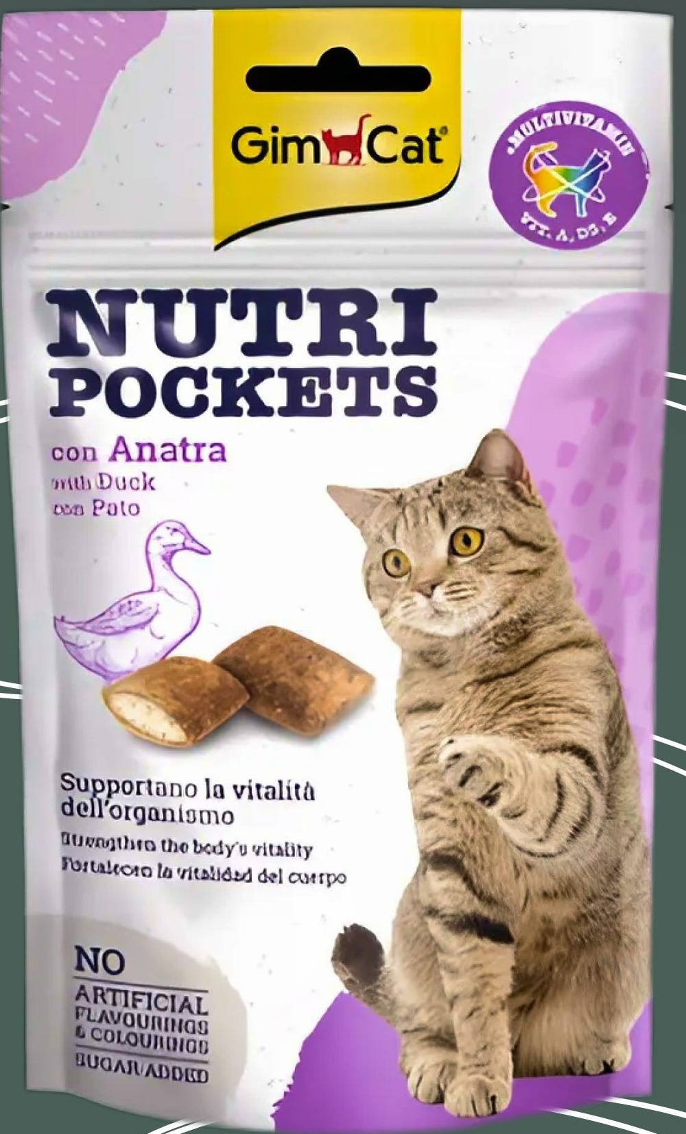 ПОДУШЕЧКИ С УТКОЙ, 60 гр.419367 GIMCAT DUCK\