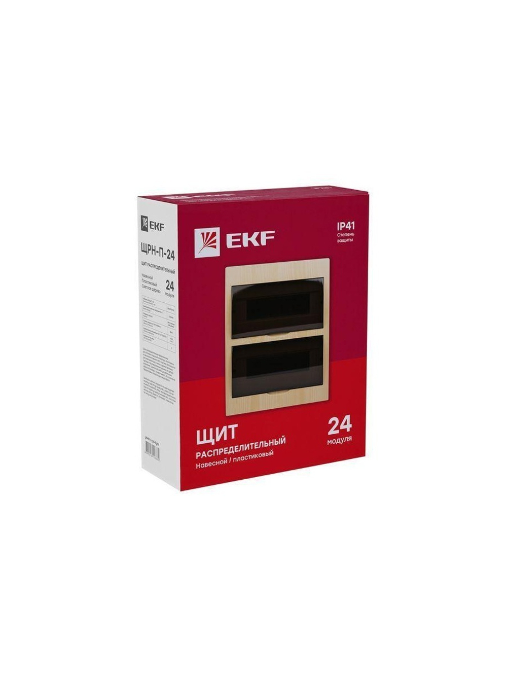 Щит ЩРН-П-24 IP41 светлое дерево PROxima EKF pb40-n-24-light