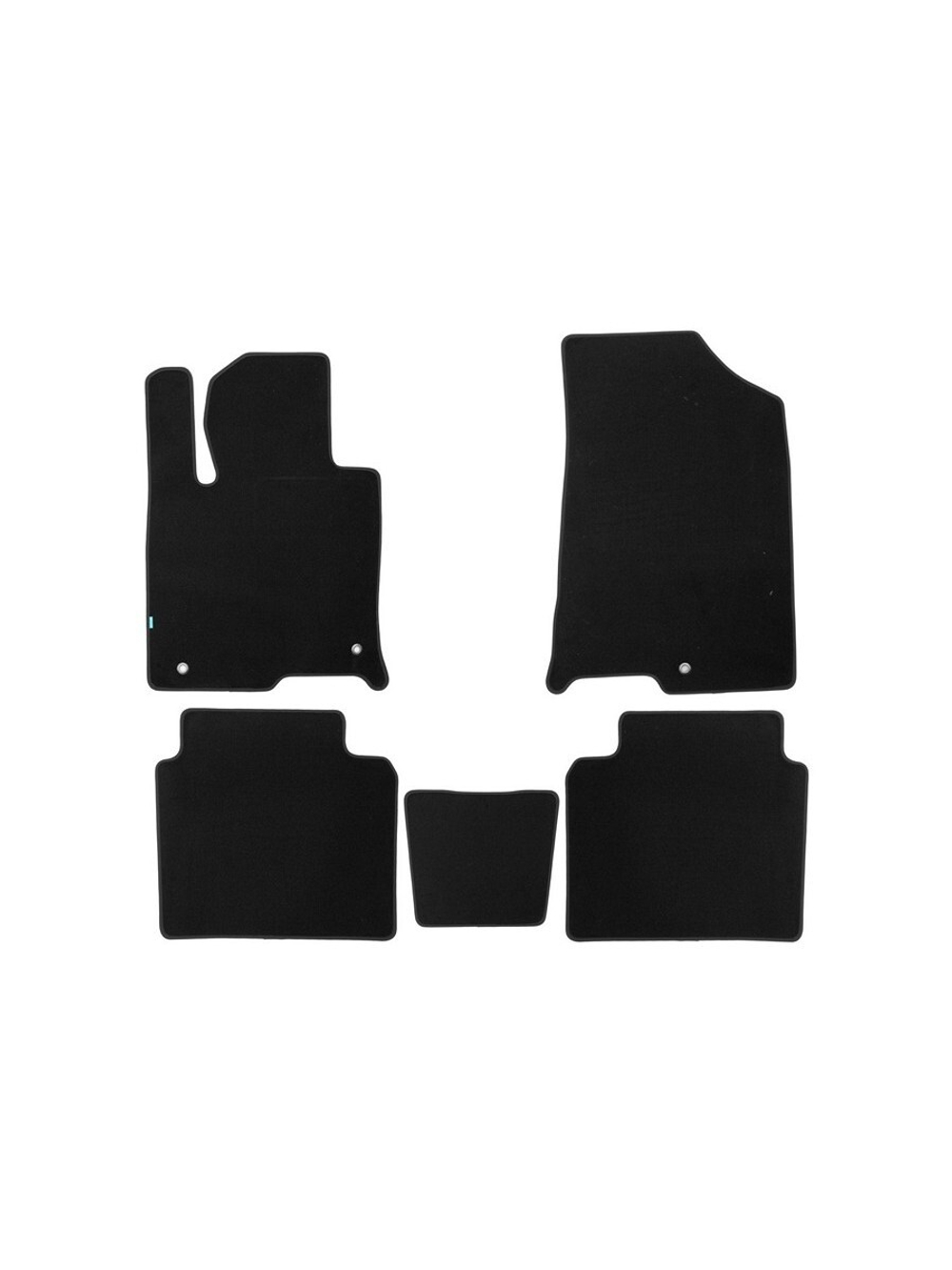 Коврики в салон для KIA Optima (IVr), 2018-2020, седан, 5 шт. (текстиль) KLEVER05255322110KH