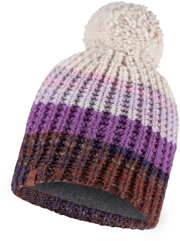 Шапка вязаная с флисом Buff Hat Knitted Polar Alina Purple Фото 1