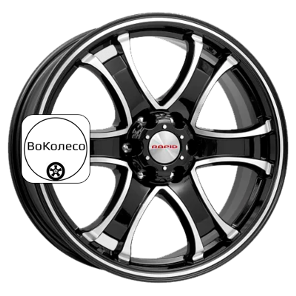 7,5x18/6x139,7 ET25 D106,1 Балеар-оригинал (КС727) Алмаз черный K&K