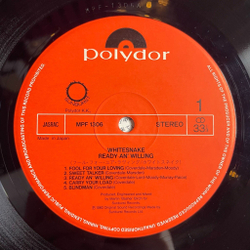 Винтажная виниловая пластинка LP Whitesnake Ready An Willing (Japan 1980) (Obi)