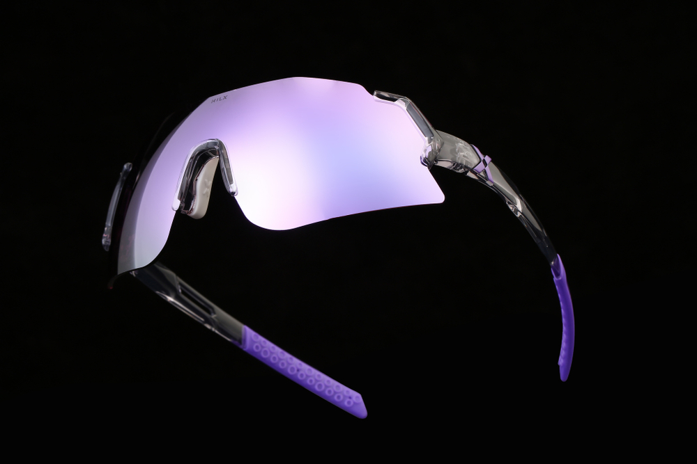 Спортивные очки с диоптриями HILX Savage 2.0 Shiny Crystal Grey Purple / Photochromic Purple Mirror Lens