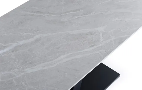 Стол раздвижной Chevron 160-240х90 см, серая керамика