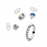 Кольцо - База Qudo Veroli silver 15.9 мм 628156 S