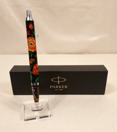 Ручка "Маки" с ручной росписью Палех