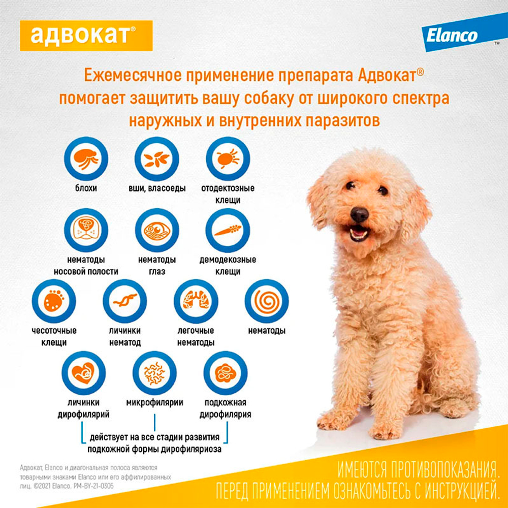 Адвокат для собак до 4 кг упаковка (3 пипетки)