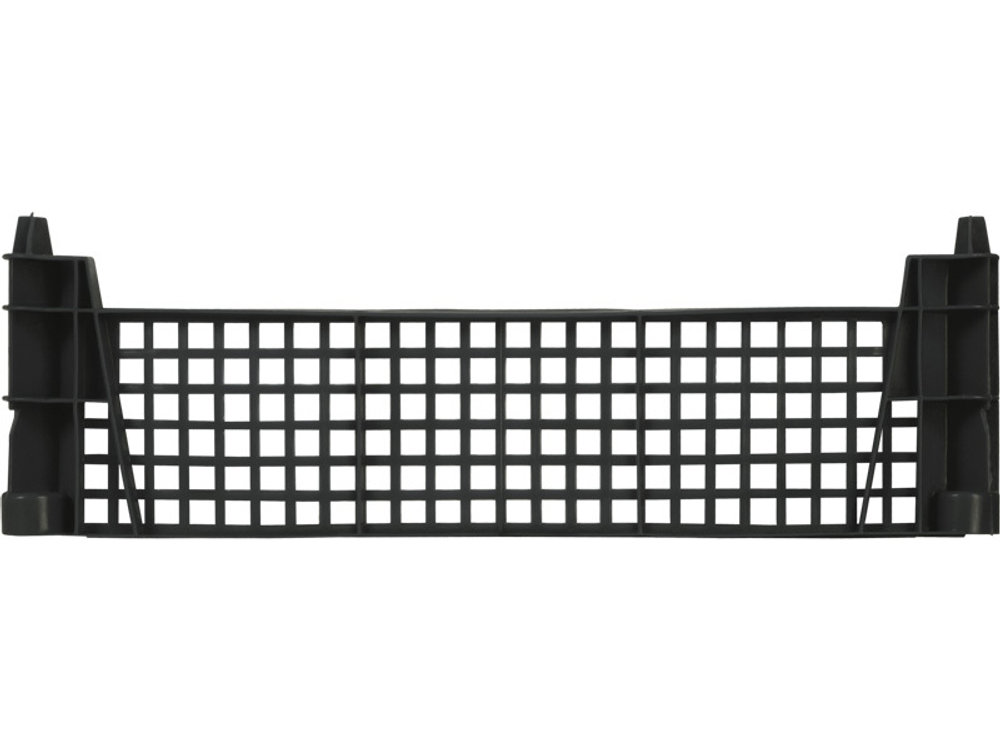 Ящик перфорированный 400×300×110, арт.: 101, объём 9, чёрный, код: 13154