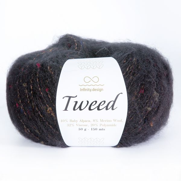 Tweed (40% бэби альпака, 8% мериносовая шерсть, 32% вискоза, 20% полиамид) 150м/50гр