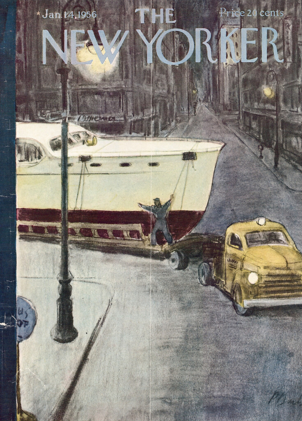 Журнал The New Yorker 14-01-1956, обложка