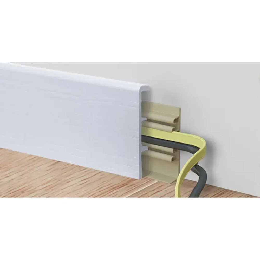 Напольный Плинтус Rico Concept 80 Белый