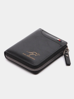 Кошелек мужской кожаный портмоне, бумажник, черный