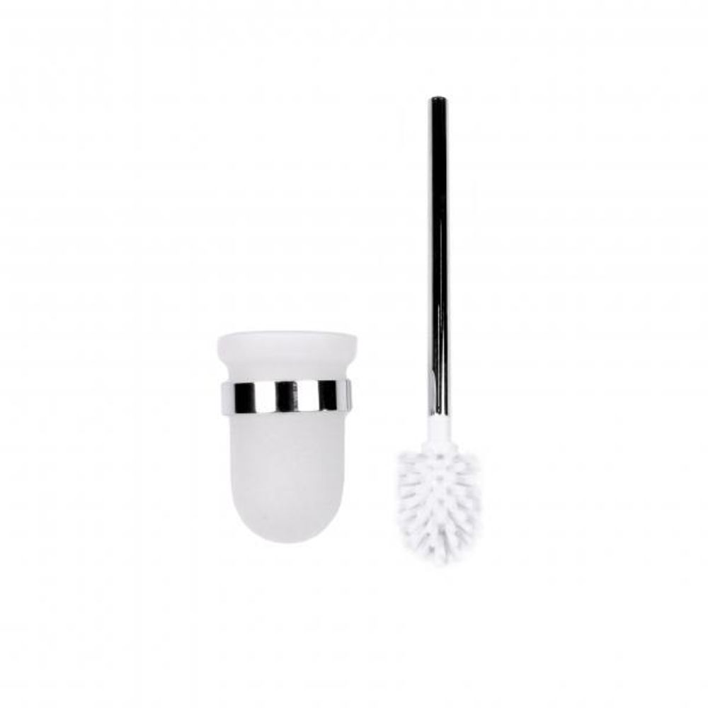 Ёршик туалетный настенный нерж. сталь/стекло SANTORINI 16342.B глянцевый