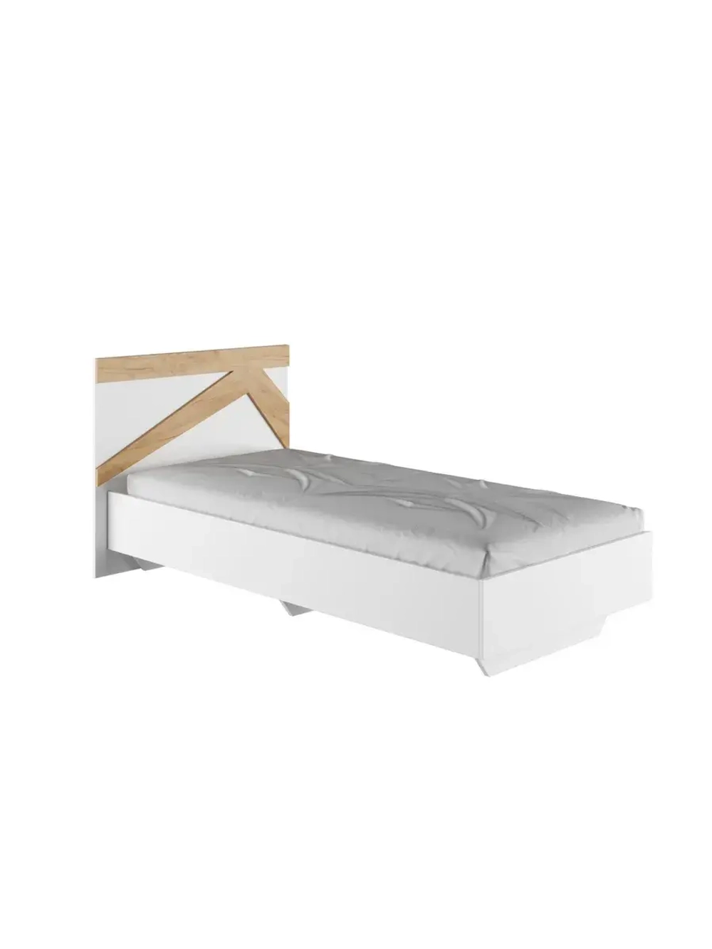 Кровать односпальная 90х200 Дуб крафт золото