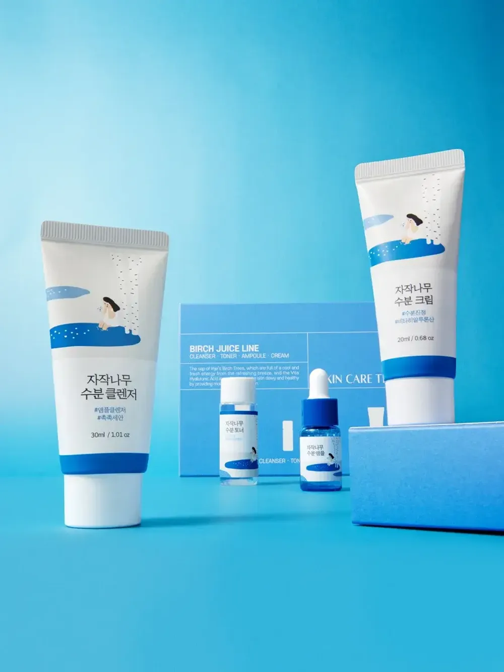 ROUND LAB Набор миниатюр с березовым соком Birch Juice Trial Kit