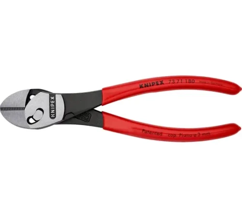 KNIPEX TwinForce бокорезы, рез: провол. мягк. d 5.5 мм, провол. ср. d 4.6 мм, твёрд. d 3.2 мм, роял.