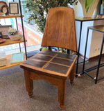 Стул с кожаной вставкой