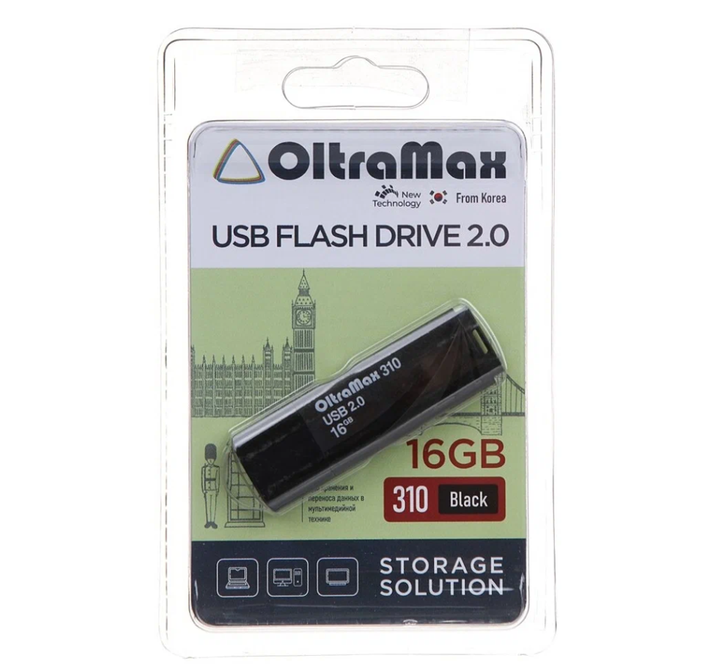 USB 16 GB Oltramax 310-Black