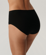 Женские трусы макси Atlantic, набор из 3 шт., хлопок, чёрные, 3BLP-585