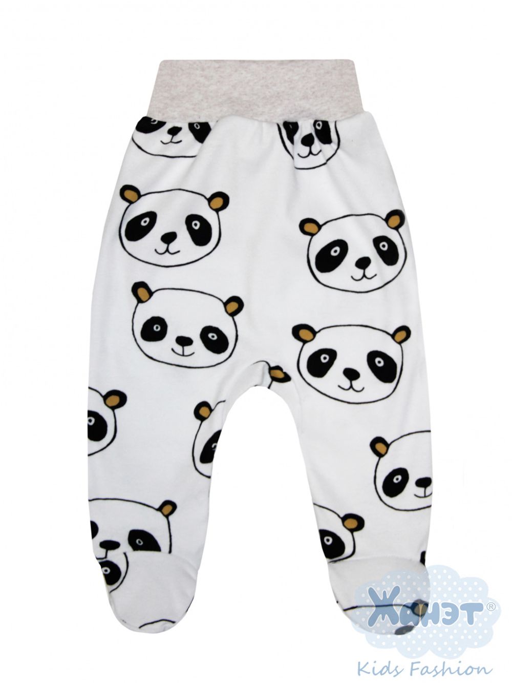 0128 Ползунки "Панда-Беби" (интерлок) 2 шт.