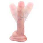 Телесный фаллоимитатор-гигант 28см на присоске Baile Super Saver BW-008076NG