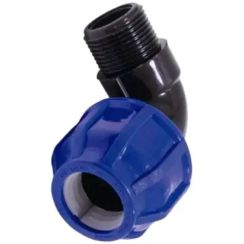 Колено TEBO обжим НР 40*1 1/4" для ПНД 11386