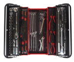 Набор инструментов 75 предметов в переносном инструментальном ящике (5 лотков) JTC