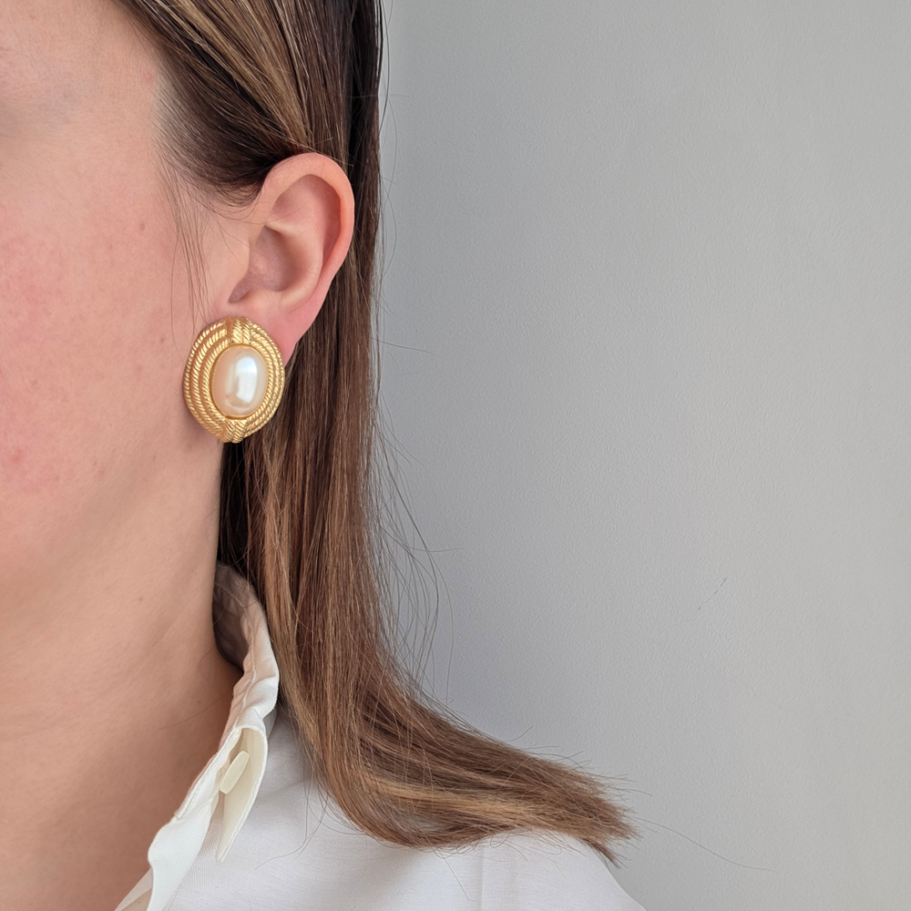 Клипсы Givenchy с жемчугом