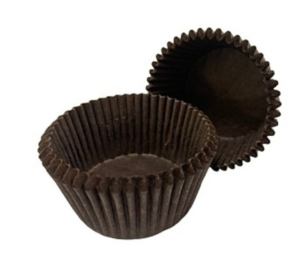 Капсула бумажная Круглая 22*15,5 мм. (коричневый) (2000 шт./упак.)