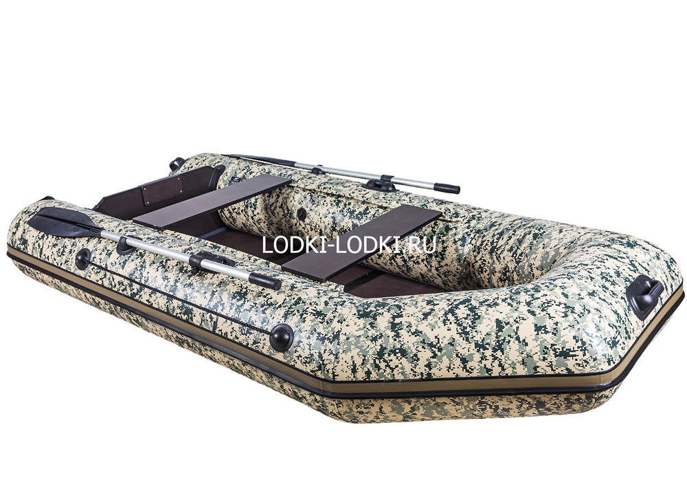 Аква-2900 СКК КАМУФЛЯЖ слань-книжка киль (лодка ПВХ под мотор)
