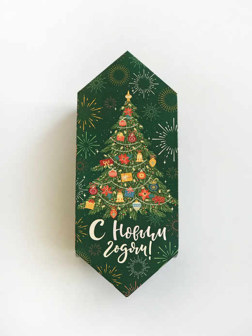 Коробка-конфета «Новогодняя ёлка», 9,3 × 14,6 × 5,3 см