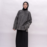 SWEATSHIRT SOLID FROM THREE-THREAD