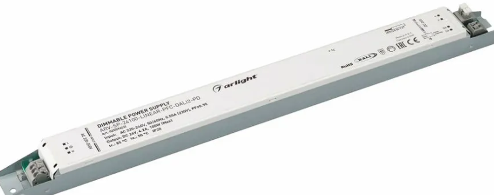 Блок питания ARV-SP-24100-LINEAR-PFC-DALI2-PD (24V, 4.2A, 100W) (Arlight, IP20) 025596(2)