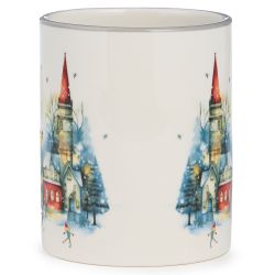 КРУЖКА AGNESS "С НОВЫМ ГОДОМ!" 320 МЛ,11,5*8*9,5 СМ