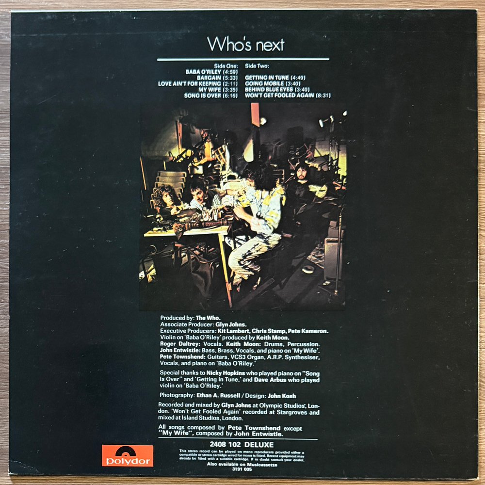 The Who – Who's Next (Скандинавия 1974г.)
